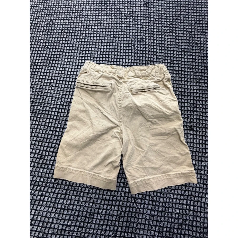 Gap Chino Shorts Kids 12 Tan Khaki Cotton Twill Casual Classic